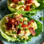 BLT Egg Salad Lettuce Wraps