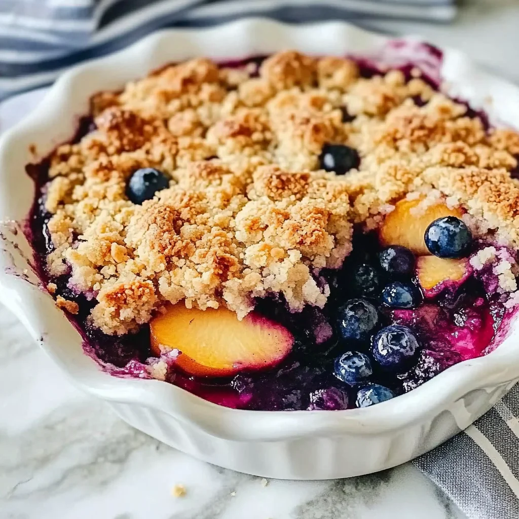 Blueberry Peach Crumble