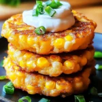 Cheesy Corn Fritters