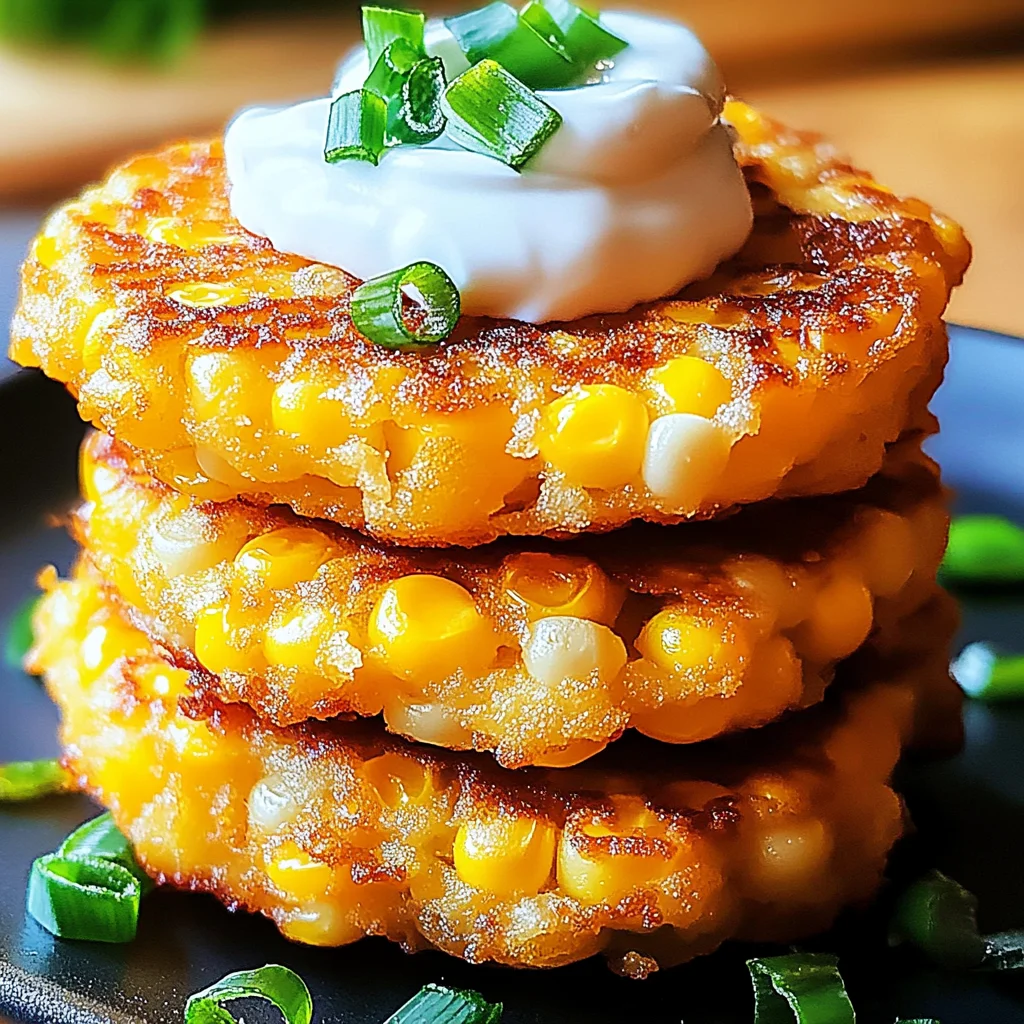 Cheesy Corn Fritters