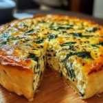 Cottage Cheese and Spinach Crustless Quiche