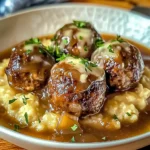 Crock Pot French Onion Meatballs