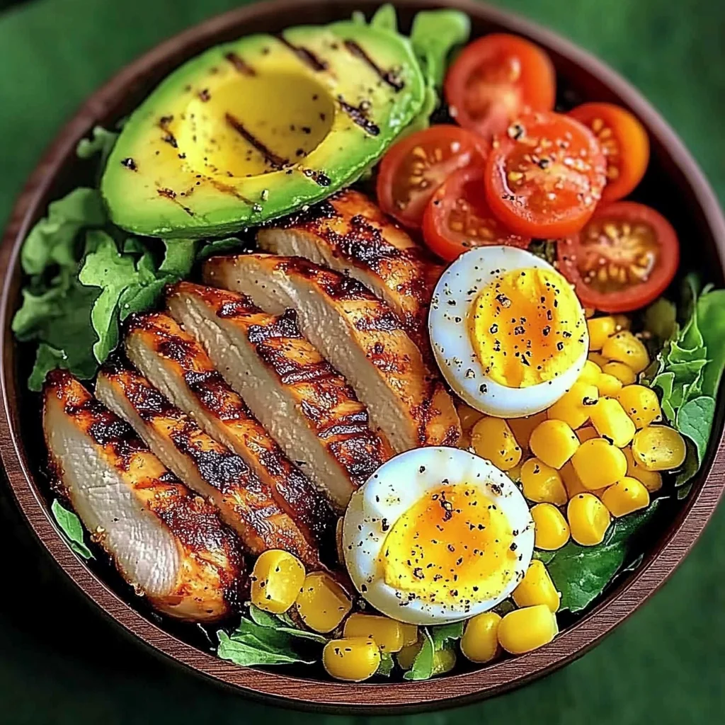 Grilled Chicken Power Bowl with Avocado & Corn