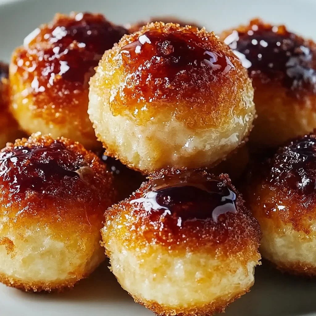 Heavenly Crème Brûlée Donut Holes