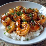 Honey Garlic Shrimp with Rice