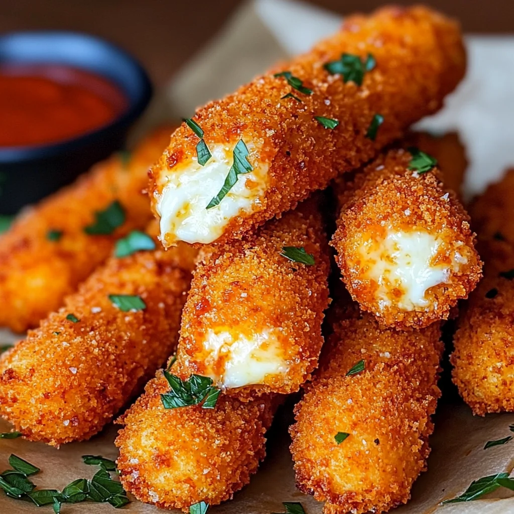 Hot Cheeto Mozzarella Sticks