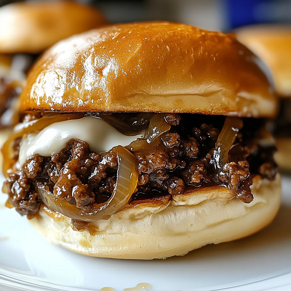 Irresistible French Onion Beef Sloppy Joes