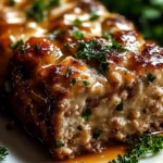 Melt-in-Your-Mouth Garlic Parmesan Chicken Meatloaf
