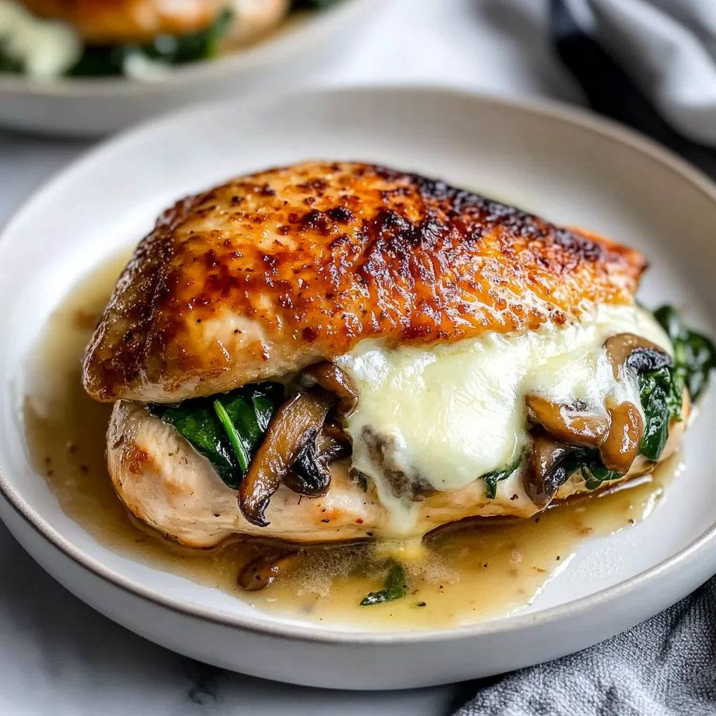 Mushroom Stuffed Chicken Breast - Quick and Easy