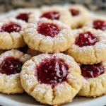 Raspberry Jam Thumbprint Cookies