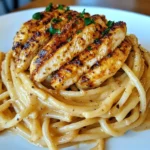 Savory Cajun Chicken over Creamy Parmesan Linguine