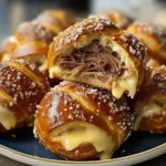 Smoked Brisket & Beer Cheese Pretzel Bombs