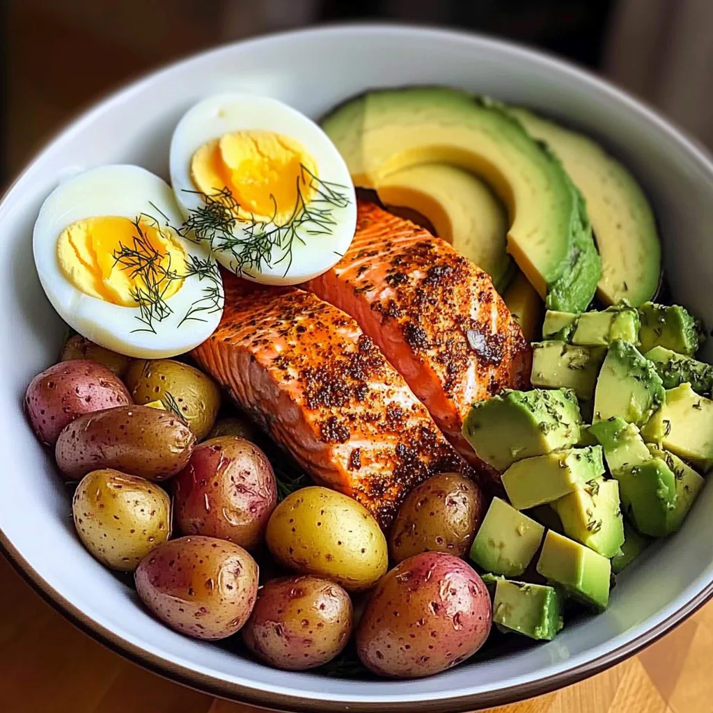 Spiced Salmon & Dill Potato Power Bowl