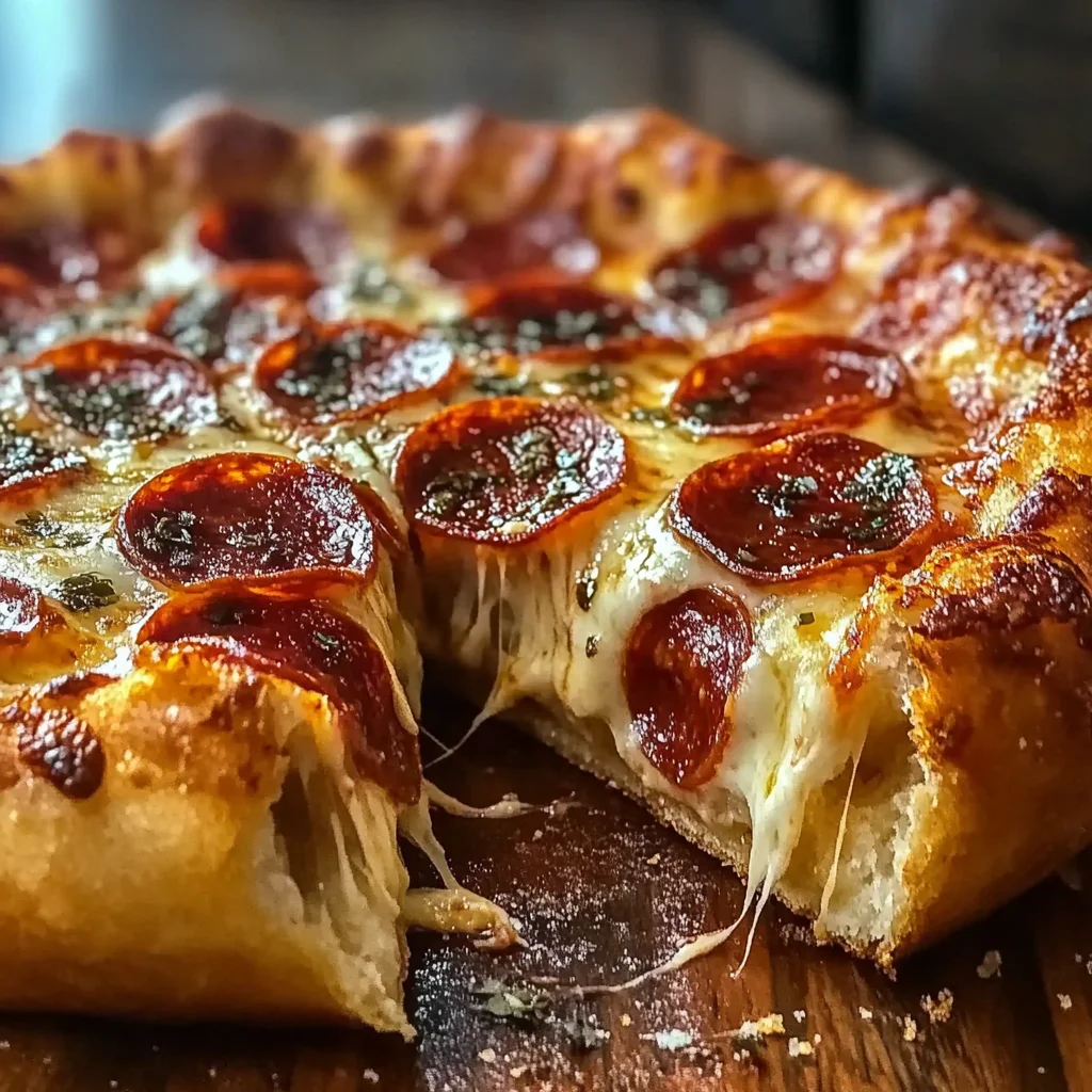 Stuffed Crust Pepperoni Pizza