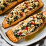 Stuffed Salmon With Spinach & Feta (30 minutes!)