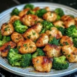 Air Fryer Chicken Bites and Broccoli