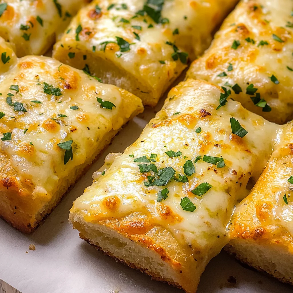 BEST CHEESY GARLIC BREAD RECIPE