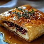 Baked Brie in Puff Pastry with Honey and Fig