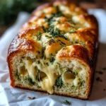 Cheese, Herb & Garlic Quick Bread (No Yeast)