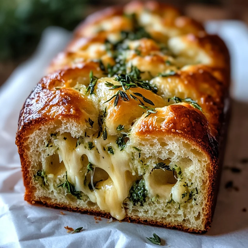 Cheese, Herb & Garlic Quick Bread (No Yeast)