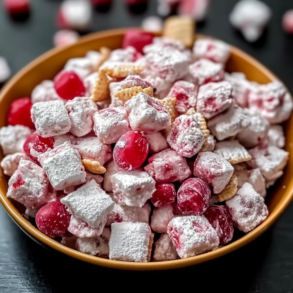Cherry Cheesecake Puppy Chow