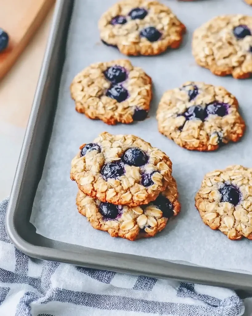 Chewy Blueberry Oatmeal Cookies - Alrightwithme