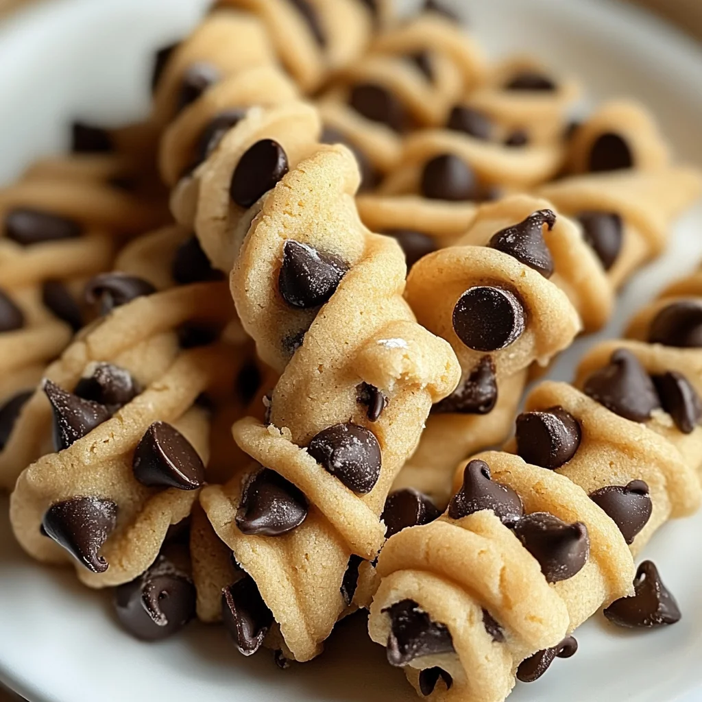 Chocolate Chip Cookie Dough Twists