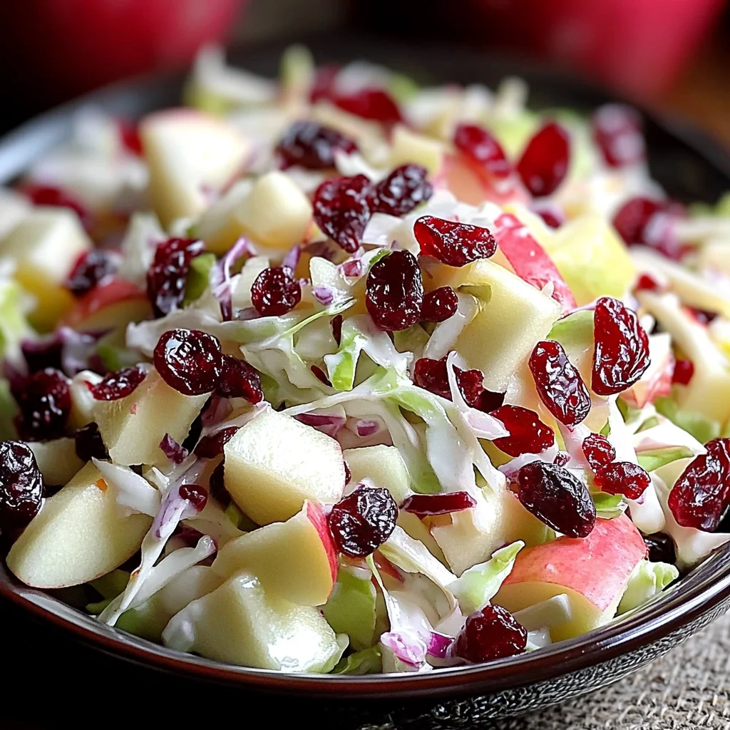 Cranberry Apple Coleslaw: A Delicious & Healthy Recipe