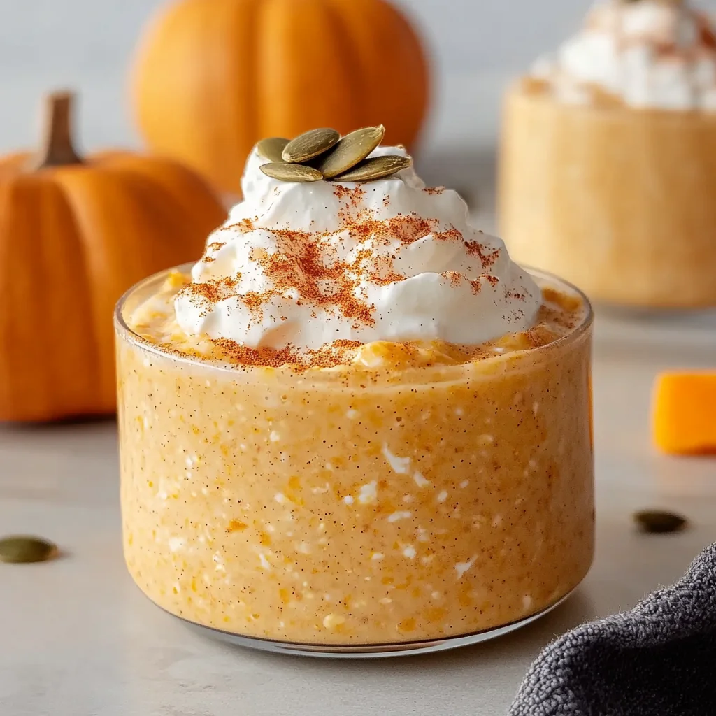 Creamy Pumpkin Overnight Oats with Greek Yogurt