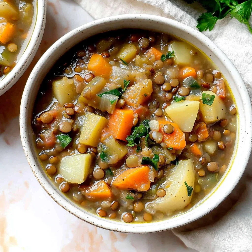 Crockpot Harvest Vegetable and Lentil Stew