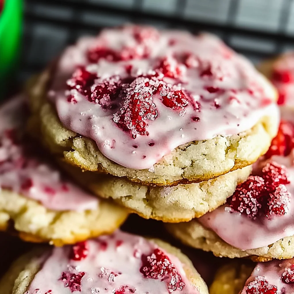 Double Strawberry Sugar Cookies