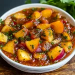Grilled Peach Salsa Fresh