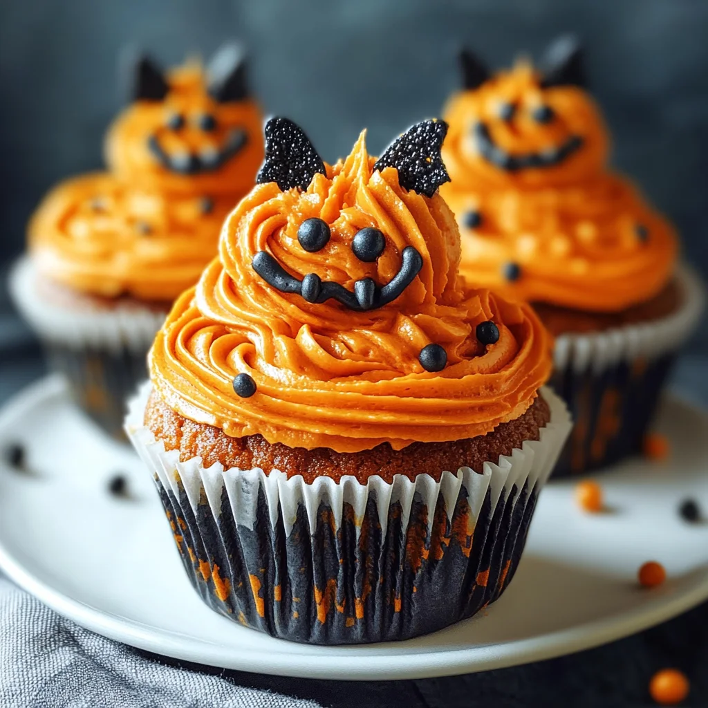 Halloween Pumpkin Cupcakes