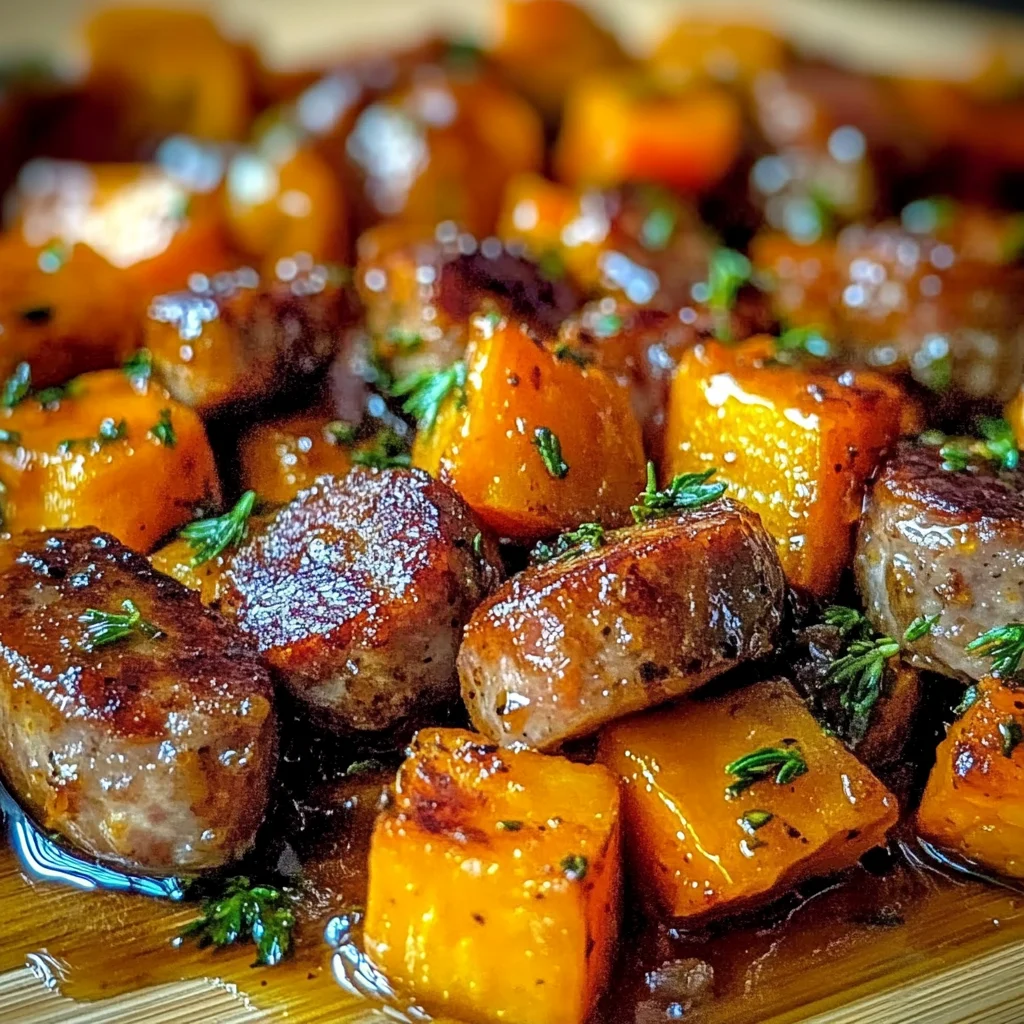 Honey Garlic Sausage Sweet Potatoes Recipe