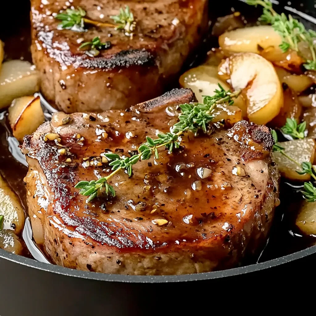 Juicy Apple Butter beef Chops - Alrightwithme