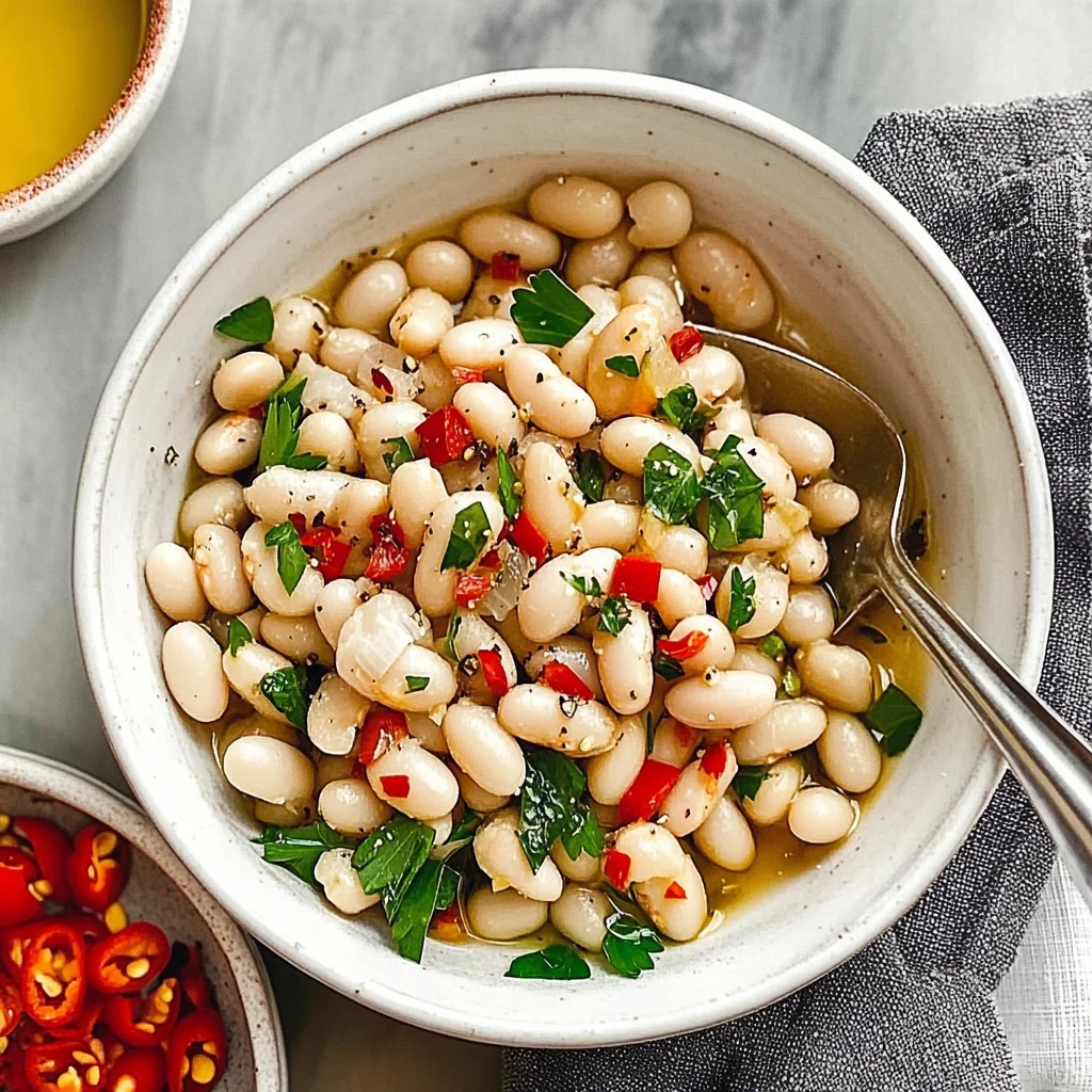 Marinated White Beans