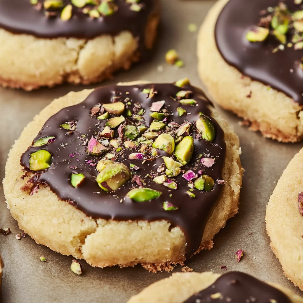 Pistachio Shortbread Cookies