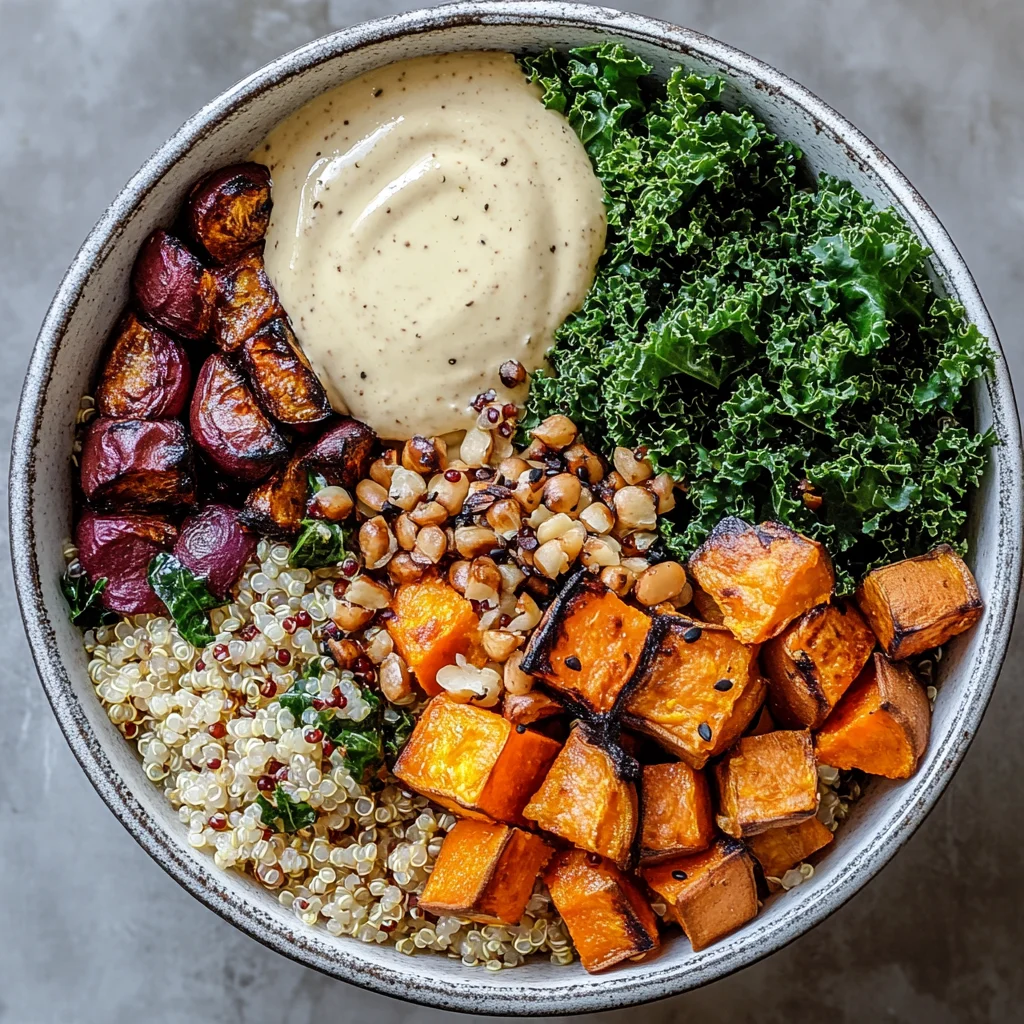 Quinoa Harvest Bowl with Sweet Potato & Kale