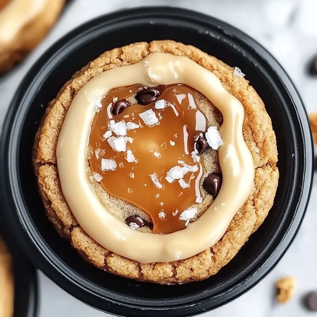 Salted Caramel Cheesecake Cookies