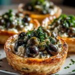 Savory Ricotta Tartlets Olives Capers