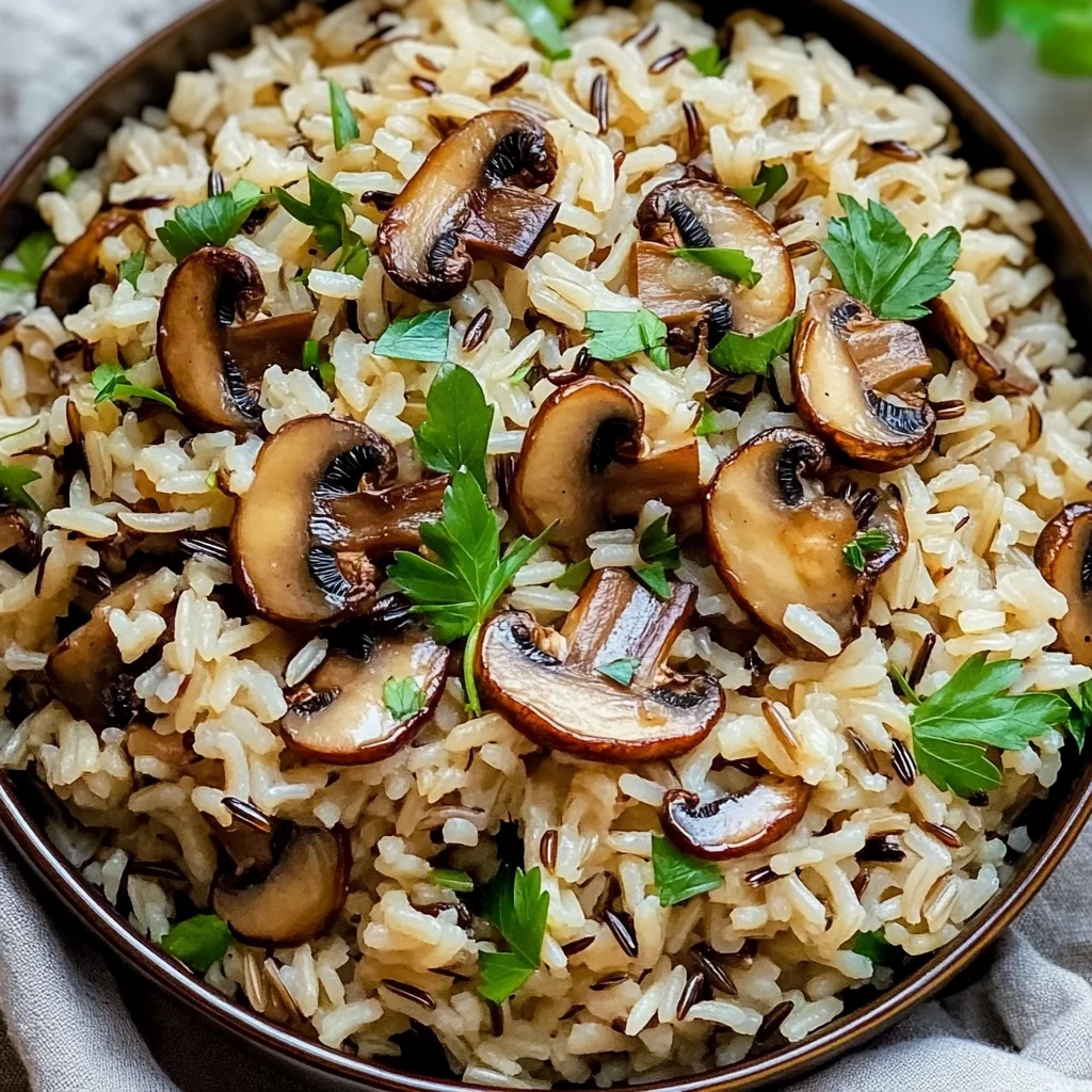 Wild Rice and Roasted Mushroom Salad