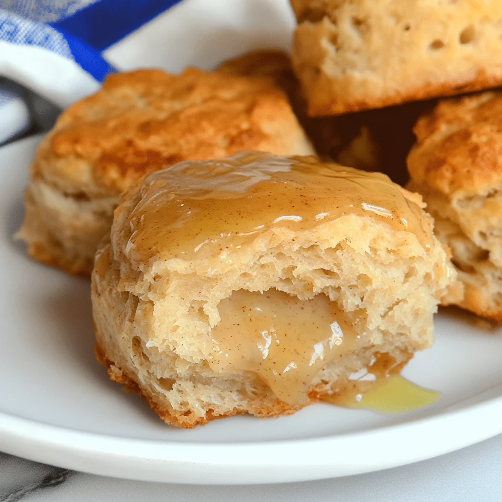 Apple Biscuits with Honey Butter Glaze