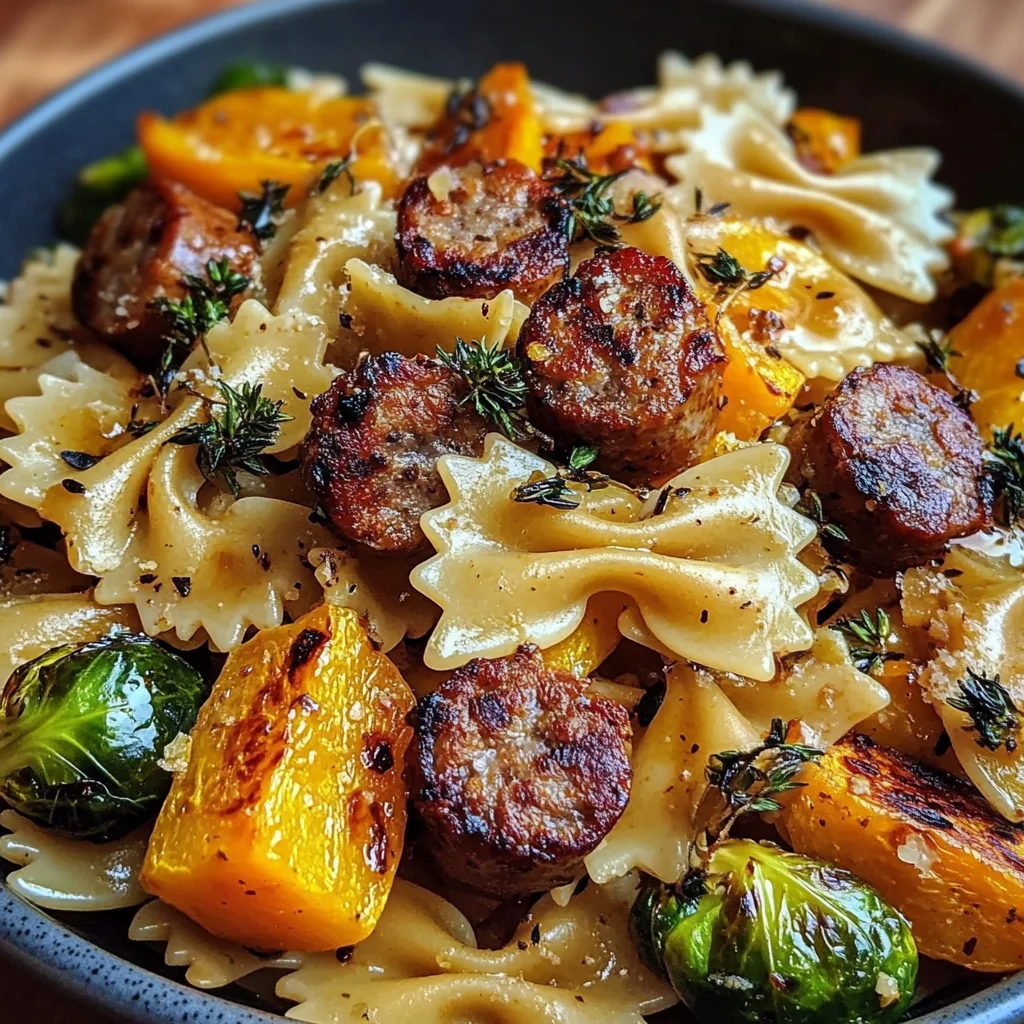 Autumn Sausage Pasta Squash