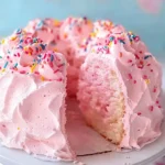 Beautiful Pink Angel Food Cake - Alrightwithme