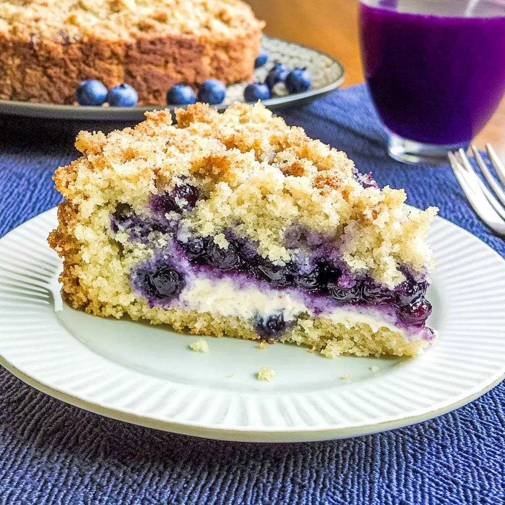 Blueberry Cream Cheese Crumb Cake
