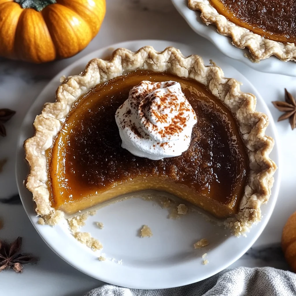 Bourbon Brûlée Pumpkin Pie
