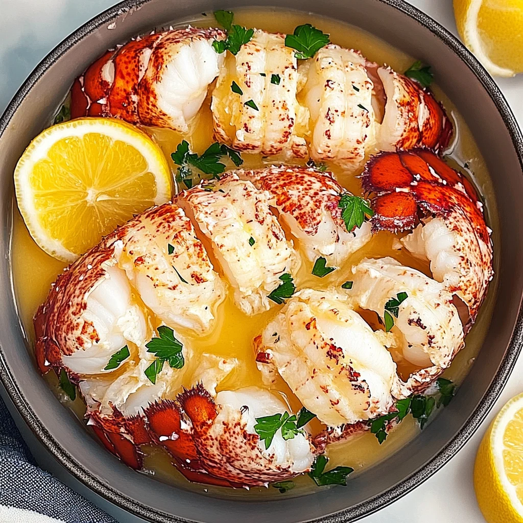 Butter Poached Lobster Tails Recipe