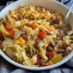 Cabbage Roll Skillet (Easy Keto Ground Beef Dinner Recipe)