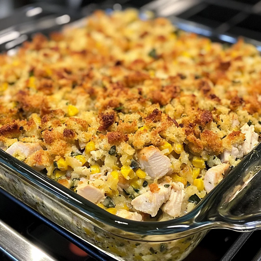 Chicken and Stuffing Casserole Recipe