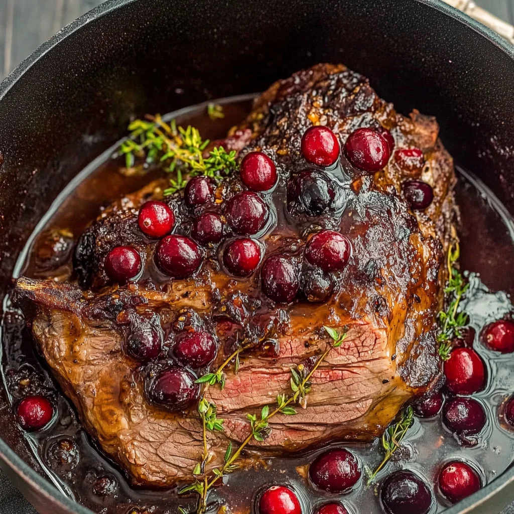 Cranberry Balsamic Roast Beef